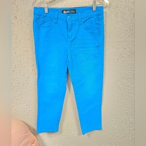 Imperial Star - Girls Teal Jean Capris